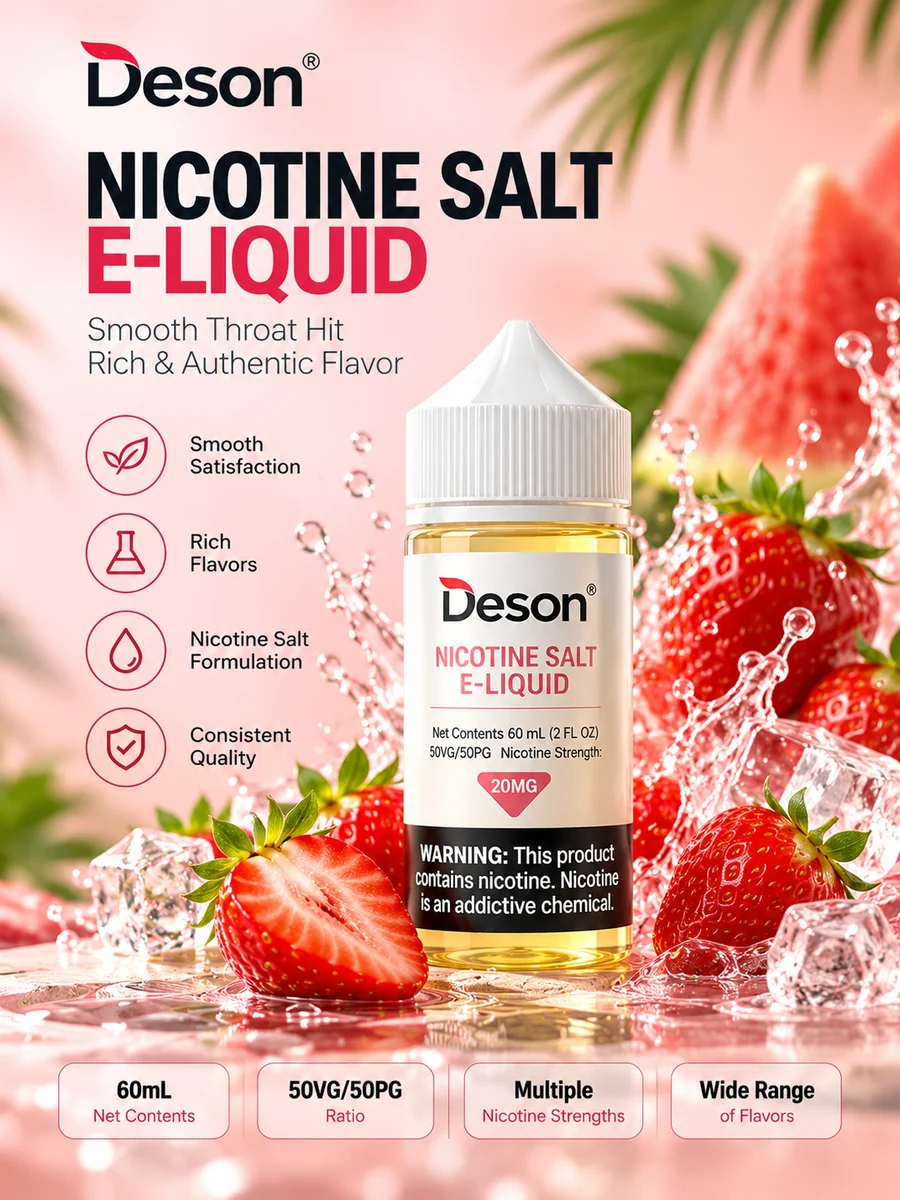 Deson nicotine salt e-liquid artwork