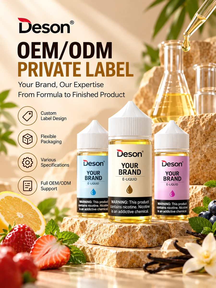Deson OEM ODM private-label e-liquid artwork