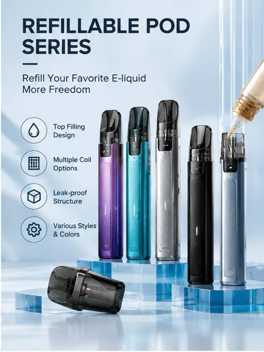 Refillable pod device and cartridge artwork
