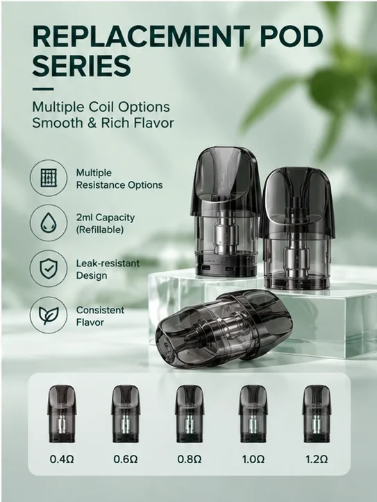 Replacement pod cartridges artwork